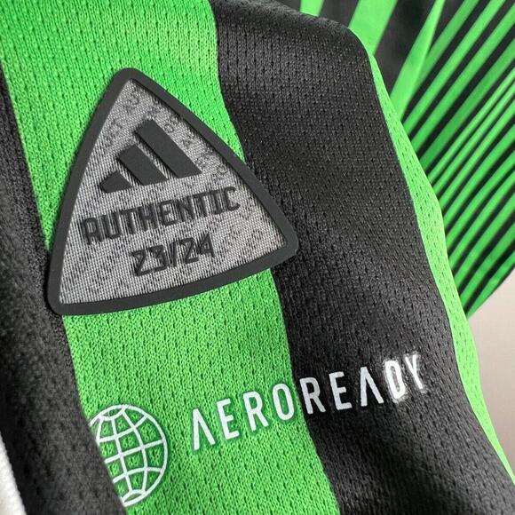 2023/24 Adidas Aeroready Austin FC MLS Soccer Jersey Mens XL  Yeti Green & Black - Picture 4 of 9